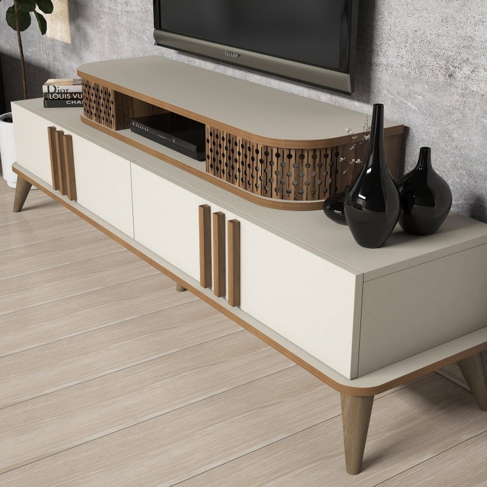 Hanah Home Mueble para televisor Eylul - Crema